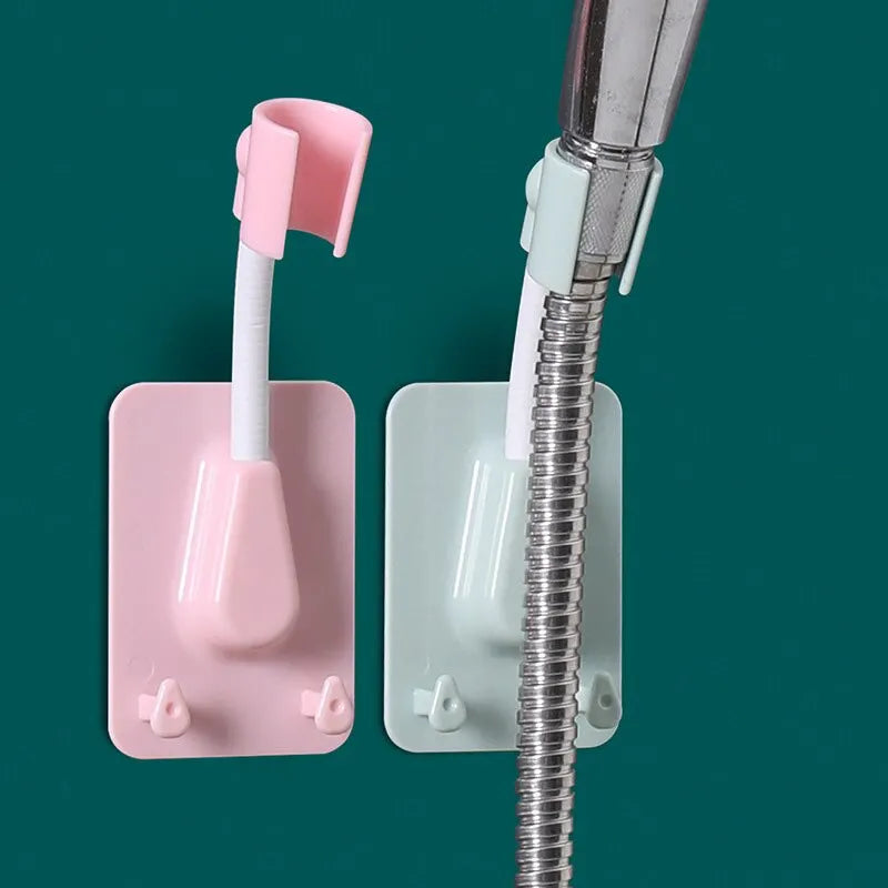 Verstellbarer, selbstklebender Duschkopfhalter – Wandmontierter Halter für Duschköpfe, Universelle Anwendung im Badezimmer und SPA