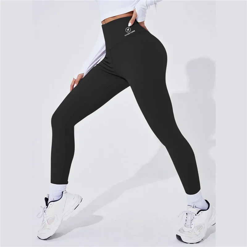 Hochwertige High-Waist Yoga Leggings – Wärmende Sporttights mit Push-Up-Effekt für ein sexy, geformtes Gesäß, ideal für Fitness und Laufen