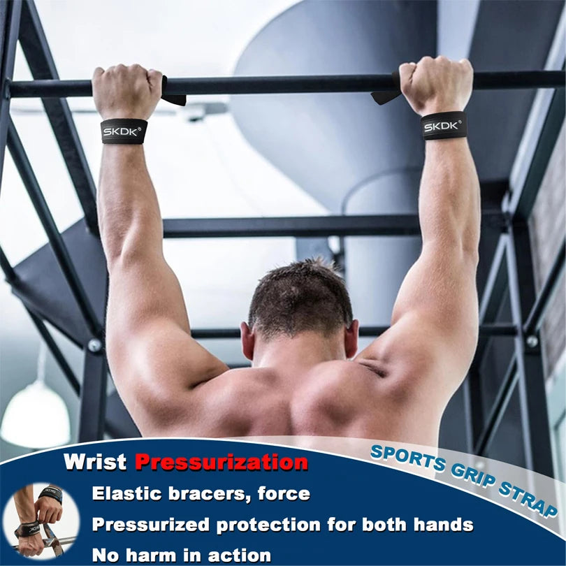 Professionelle Gewichtheber-Zughilfen – Anti-Rutsch Handgelenkbandagen für mehr Griffkraft beim Krafttraining & Deadlifts