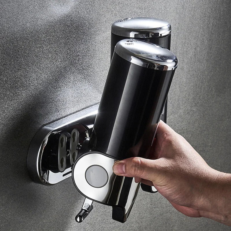 Seifenspender Wandmontage für Bad – Flüssigseifen-, Handdesinfektions-, Shampoo- und Duschgelbehälter, perfekt für ein organisiertes Badezimmer, 1/2/3 Set