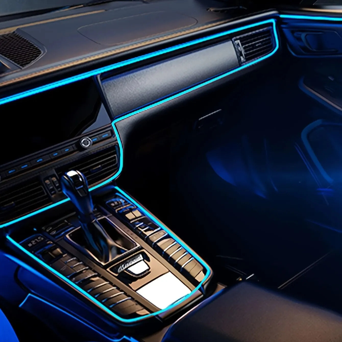 Auto-Neon-Leuchtstreifen LED – 2M/3M/5M flexibles EL-Kabel für kreative Innenraumgestaltung, USB-betrieben für einfache und vielseitige Verwendung