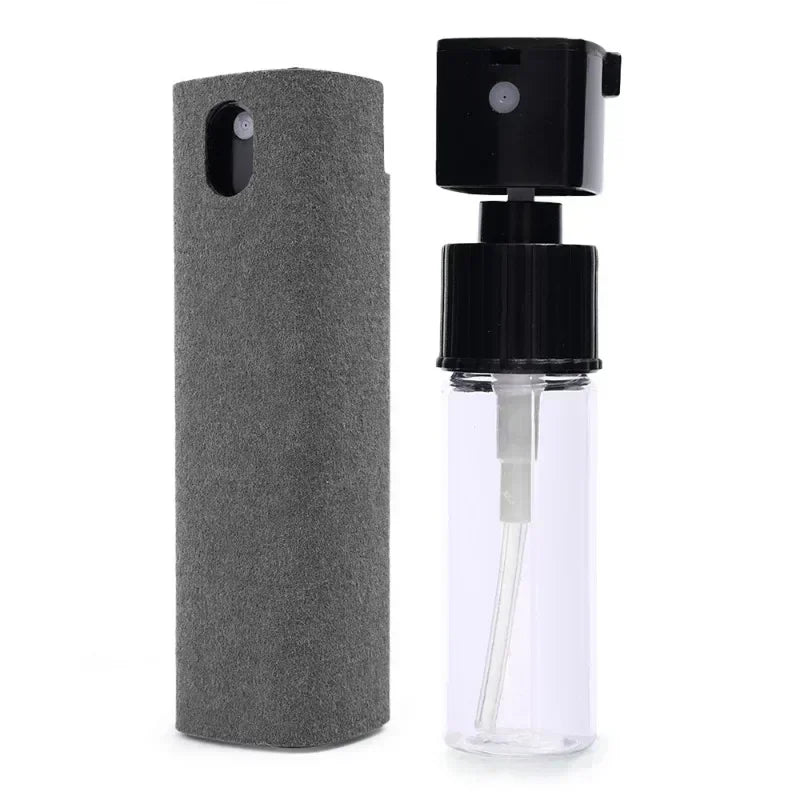 Mikrofaser Bildschirmreiniger Spray-Flasche – Ideal für Handys, Tablets, Laptops und Displays, Zum Pressen und Sprühen, Leerflasche zur eigenen Befüllung