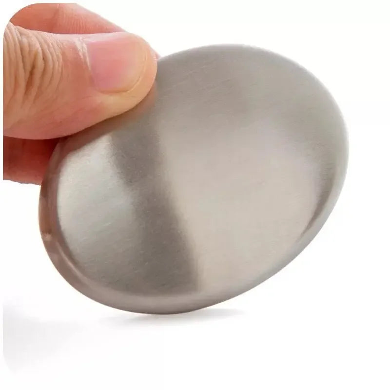 1 Stück Edelstahl Geruchsentferner Seife – Geruchsneutralisierende Handseife für Küche, ideal zum Entfernen von Knoblauch-, Fisch- und Zwiebelgerüchen – Deodoriser für hygienische Handreinigung ohne Chemikalien