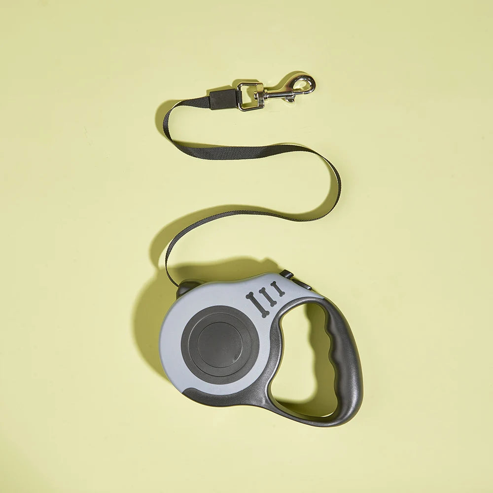 3M/5M Automatische Hundeleine für kleine Hunde & Katzen – Robuste Nylon-Ausziehleine für Spaziergänge, Wanderungen & Reisen