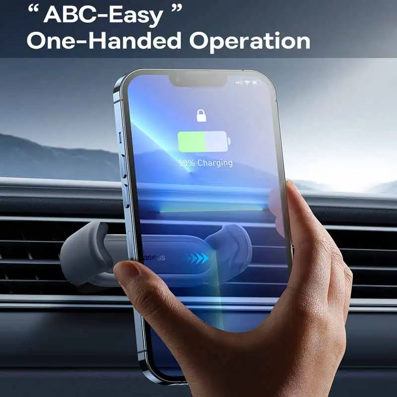 Baseus Auto-Handyhalter für Universal-Smartphones – Verstellbarer Stand für Lüftungsgitter im Auto, idealer Handyhalter für Autos