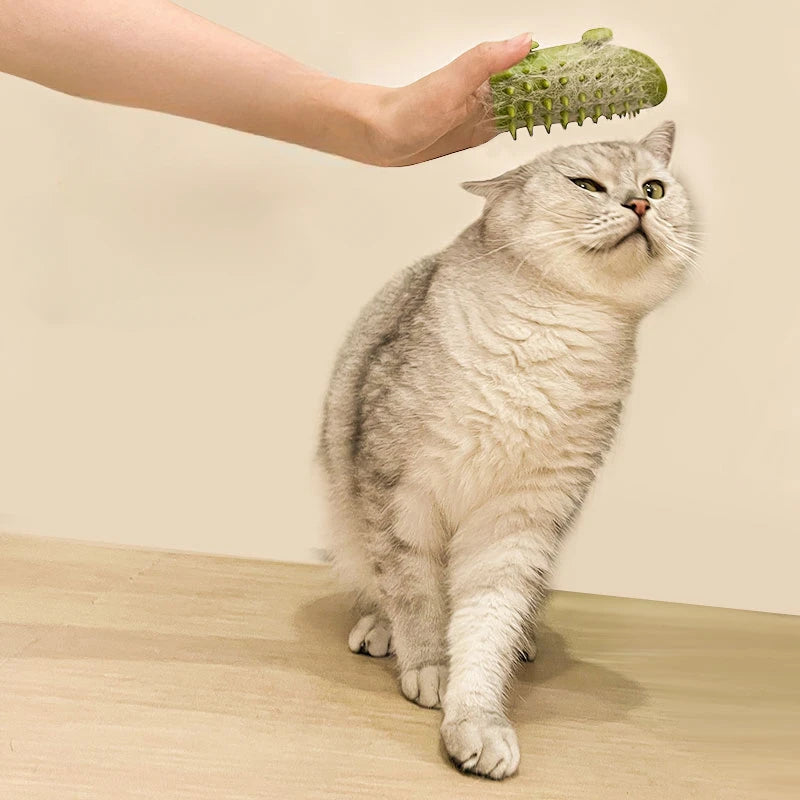 Katzen-Selbstreinigungs-Kamm – Wandmontierter Katzenhaarbürste zur Fellpflege und Massage, ideal für Kratzen, Kämmen und Entspannung Ihrer Katze