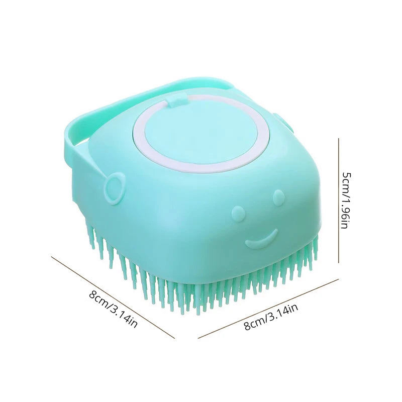 Pet Bathing Brush – Weiche Silikonbürste für sanfte Massage und Reinigung von Hunden und Katzen, die Badeerfahrung für Ihr Haustier verbessern