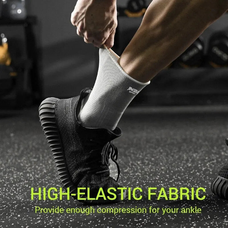 1 Paar Elastische, Atmungsaktive Knöchelstützen in Einheitsgröße für Running, Basketball und Radfahren – Optimale Unterstützung und Flexibilität