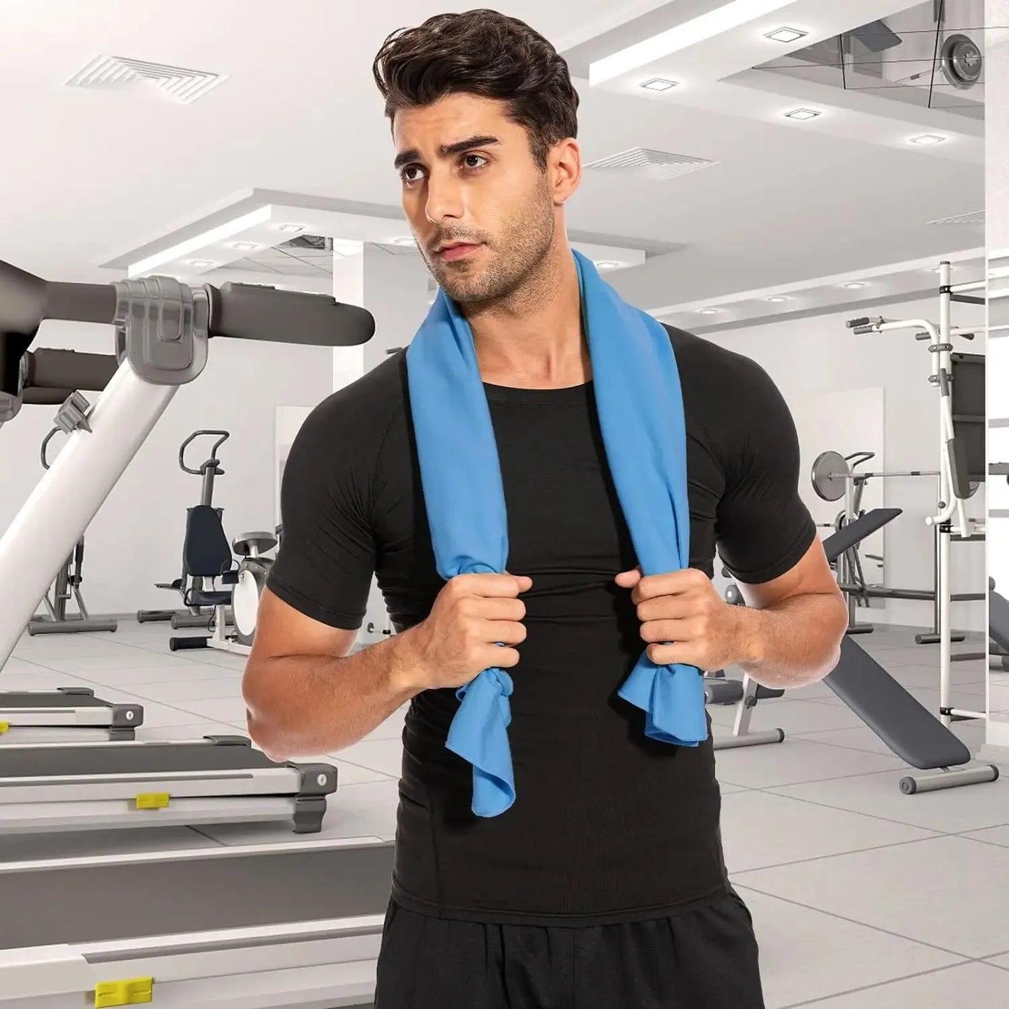Schnell trocknendes Mikrofaser-Sporthandtuch – Leicht, saugfähig & ideal für Fitness, Camping & Reisen