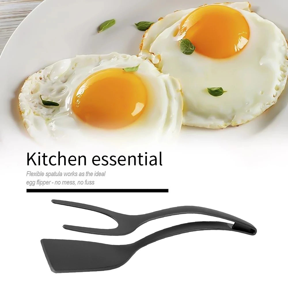 Multifunktionaler Pfannenwender 2-in-1: Ideal für Pfannkuchen, Eier und vieles mehr