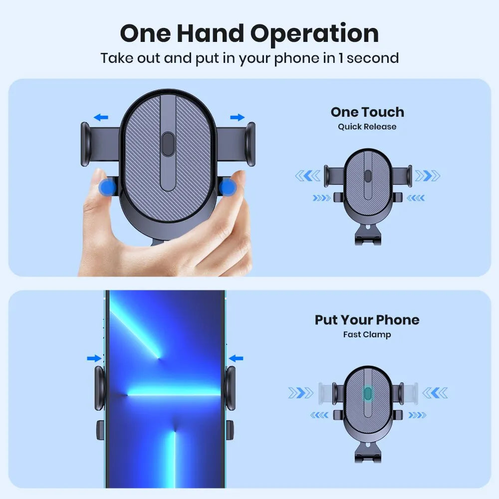 Universelle Auto-Handyhalterung – 2023 mit Stabilem Hakenclip, Perfekt für iPhone & Samsung