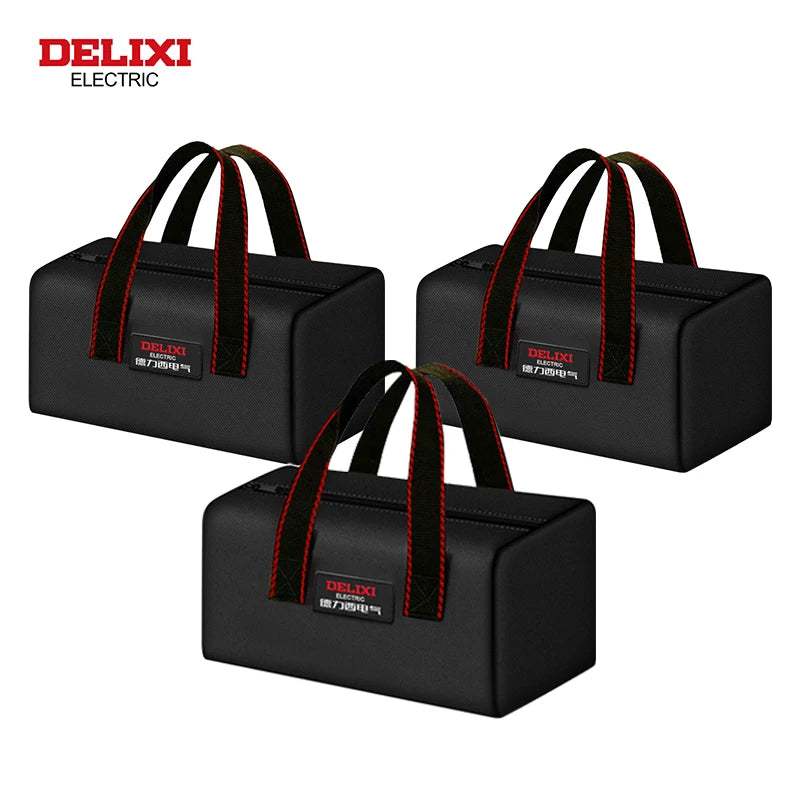 DELIXI Werkzeugtasche – Robuste Oxford-Stoff Tasche für Elektriker & Schreiner, tragbar, langlebig, perfekt für Reparatur, Heimwerker & Handwerk