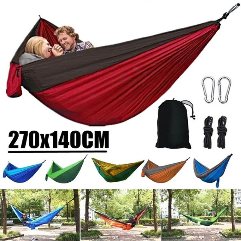 Ein-Personen-Portable Outdoor Camping Hängematte aus hochfestem Fallschirm-Nylon