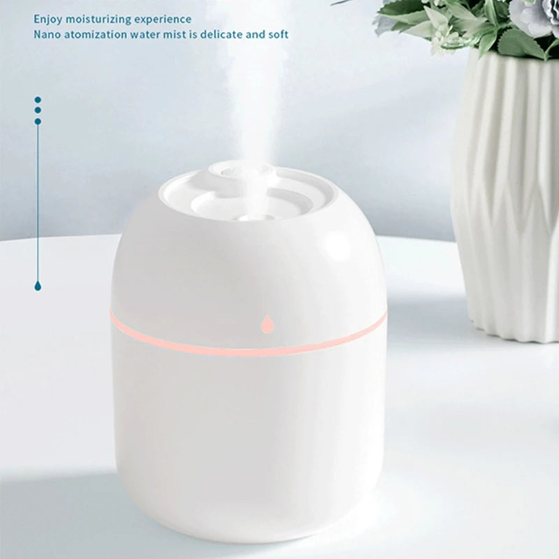 220ml Mini Sprühnebel Luftbefeuchter - Tragbarer Aroma-Diffusor für ätherische Öle, USB-Anschluss, ideal für Auto und Zuhause