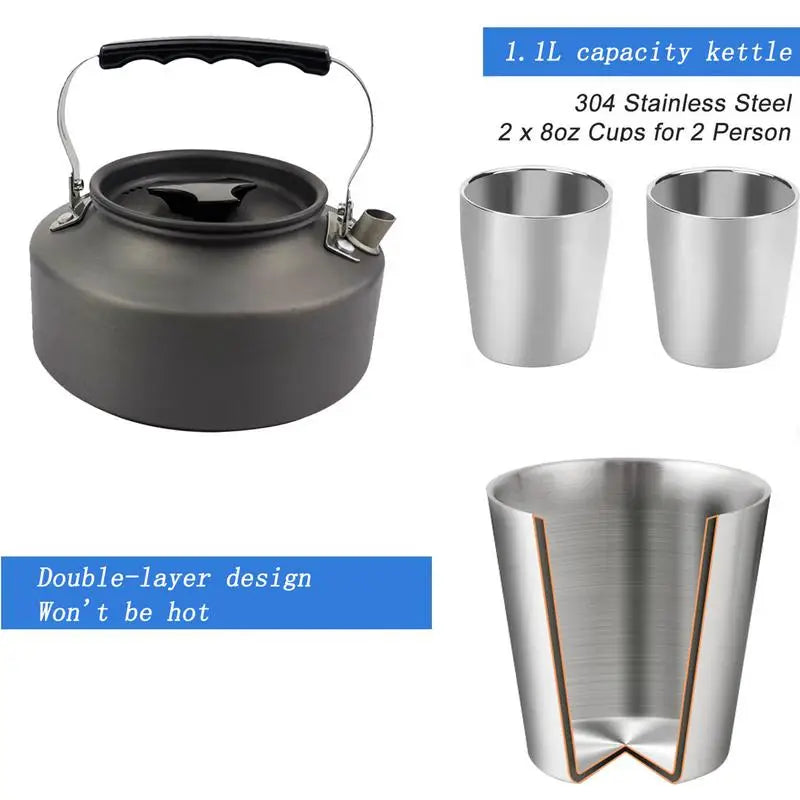 Camping Kochgeschirr Set
