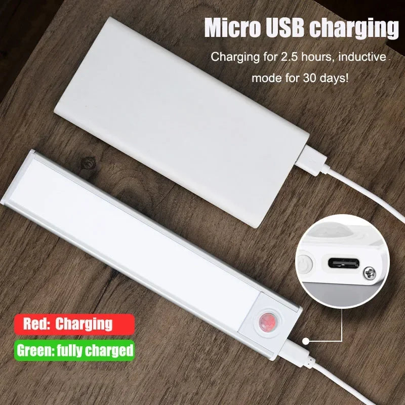 Xiaomi Motion Sensor Nachtlicht - Kabellose LED-Wandlampe mit USB-Aufladung und 3 Farben Dimmbar, Ideal zur Dekoration von Schlafzimmer und Schran