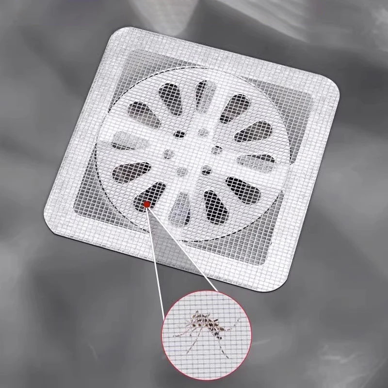 Abflussfilter mit Anti-Blockier-Mesh – Einweg-Haarfänger für Dusche, Küche und Badezimmer – Effektiver Filter und Stopper für Bodenabläufe und Spülen zur Vermeidung von Verstopfungen