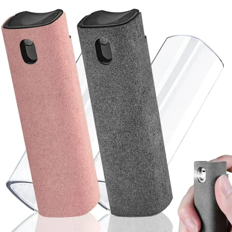 Mikrofaser Bildschirmreiniger Spray-Flasche – Ideal für Handys, Tablets, Laptops und Displays, Zum Pressen und Sprühen, Leerflasche zur eigenen Befüllung