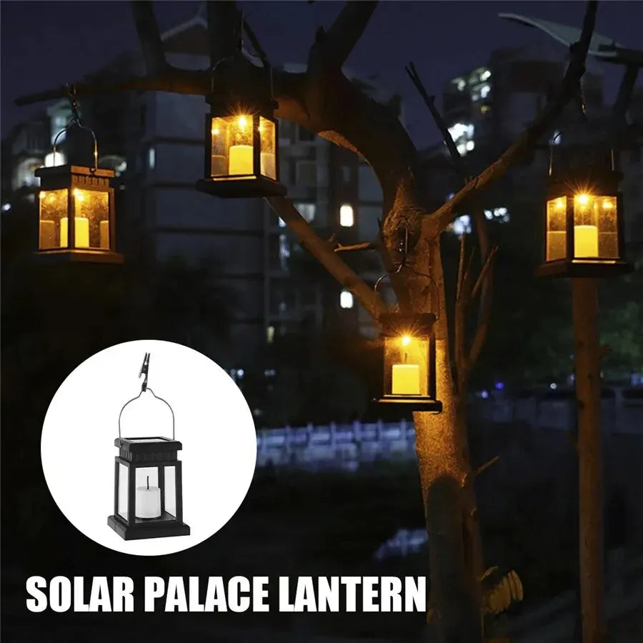 Solarbetriebene Gartenlaterne mit energieeffizienten LEDs – Ideal für dekorative Außenbeleuchtung in Ihrem Rasen, Patio oder auf der Terrasse