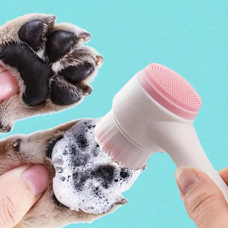 Pet Paw Cleaning Brush – Innovativer Hunde-Pfotenreiniger aus Silikon mit doppelseitiger Massagefunktion und weichen Borsten für eine schonende Fußreinigung