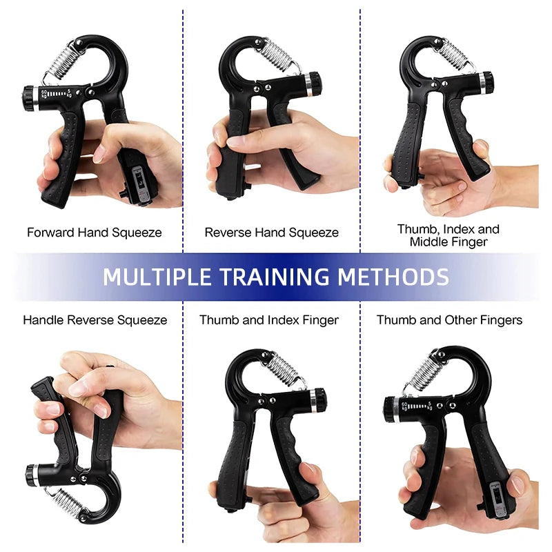 5-60kg Handgriff Stärke Trainer mit Zähler – Verstellbarer Handtrainer für Handgelenk-, Unterarm- und Muskelaufbau
