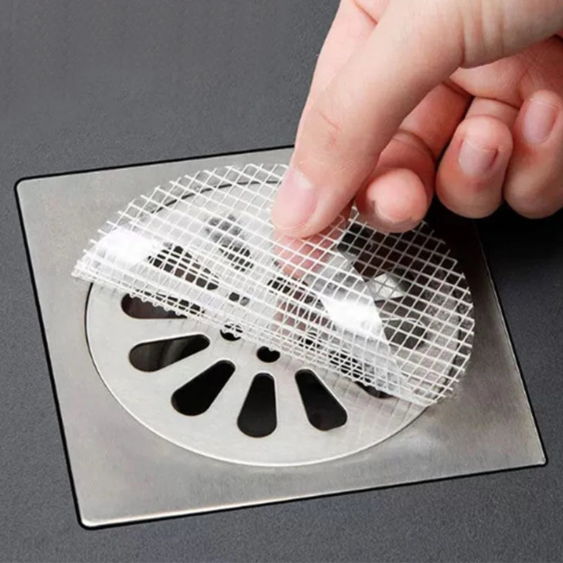 Selbstklebender Einweg-Abflussstopper – Anti-Blockierendes Abflusssieb für Bad, Küche und Dusche – Effektiver Haarfänger und Abflussfilter