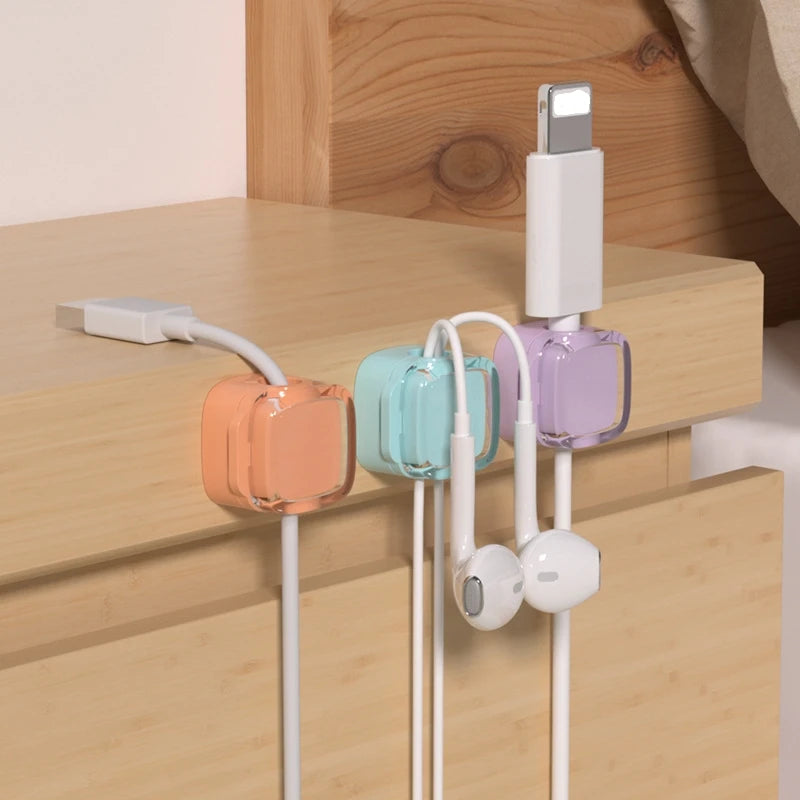 1/24er Pack Magnetische Kabelclips – Flexible Kabelhalter für geordnete Kabelverwaltung, ideal für Untertisch- und Schreibtischbereich