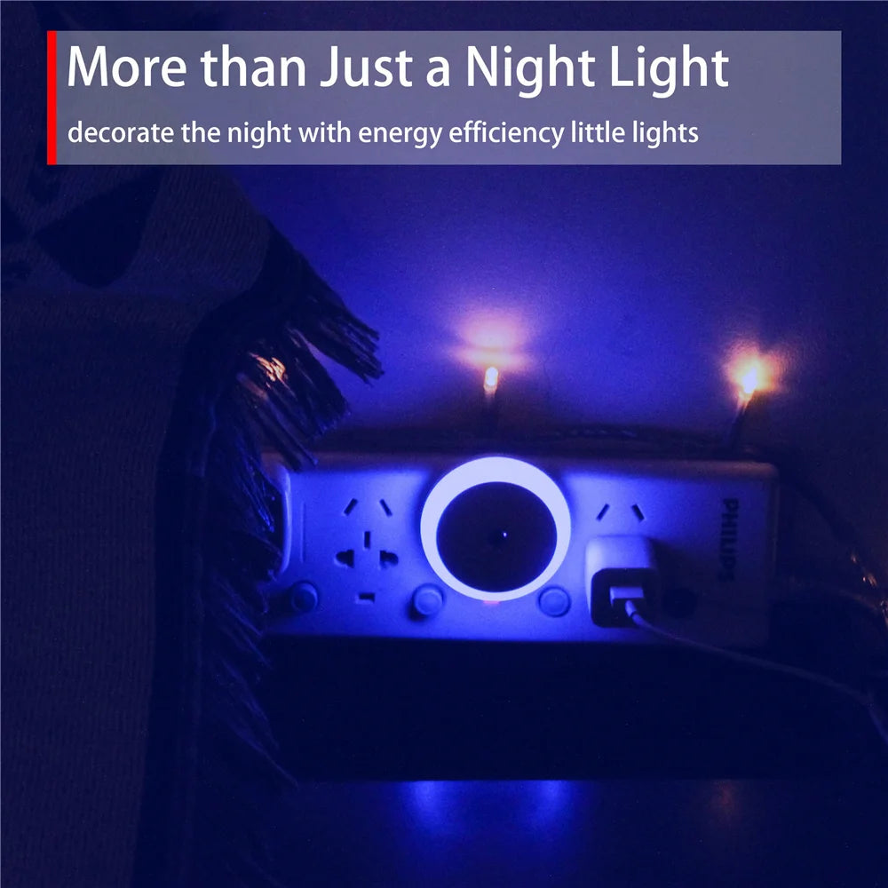 LED Nachtlicht mit Stecker – Dämmerungs- bis Morgendämmerungs-Sensor, Automatisch dimmend, Ideal für Badezimmer, Flur, Küche & Schlafzimmer