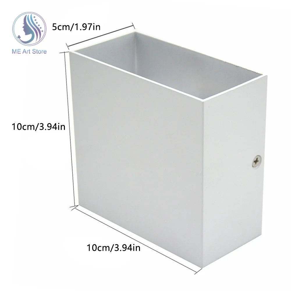 Elegante 6W/12W LED Wandleuchte aus Aluminium für den Innenbereich – Warmweiß/Kaltweiß Licht – Ideal für Flur, Schlafzimmer, Balkon – Dekorative Lampe für Nachttisch, Wohnzimmer und mehr