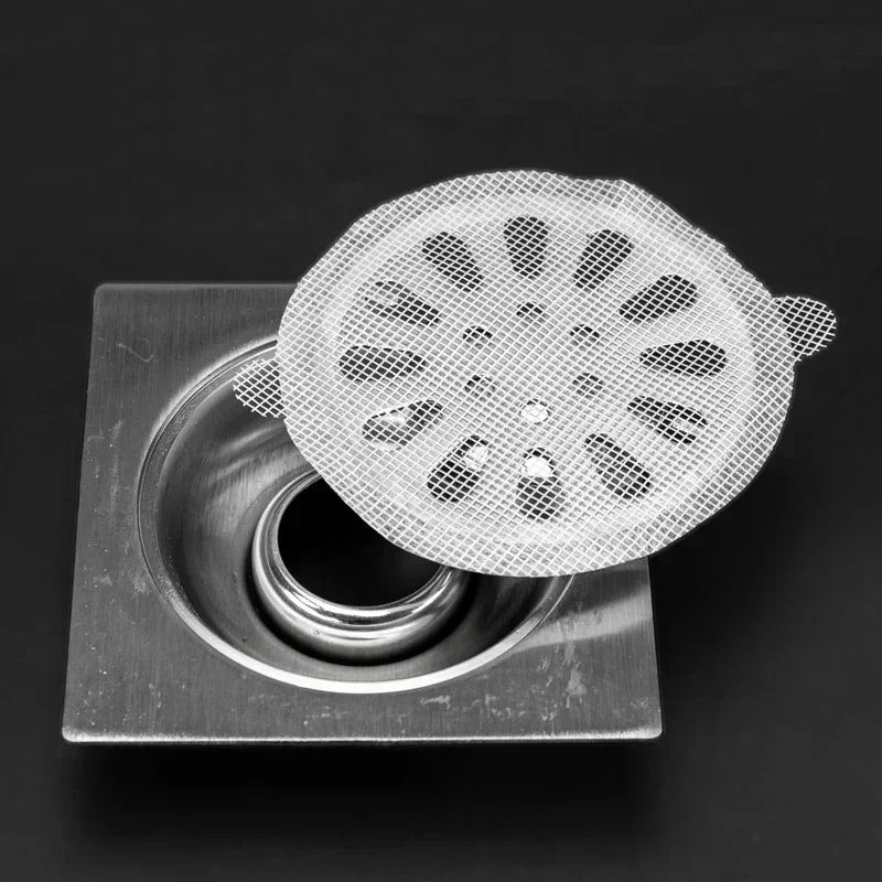 Selbstklebender Einweg-Abflussstopper – Anti-Blockierendes Abflusssieb für Bad, Küche und Dusche – Effektiver Haarfänger und Abflussfilter