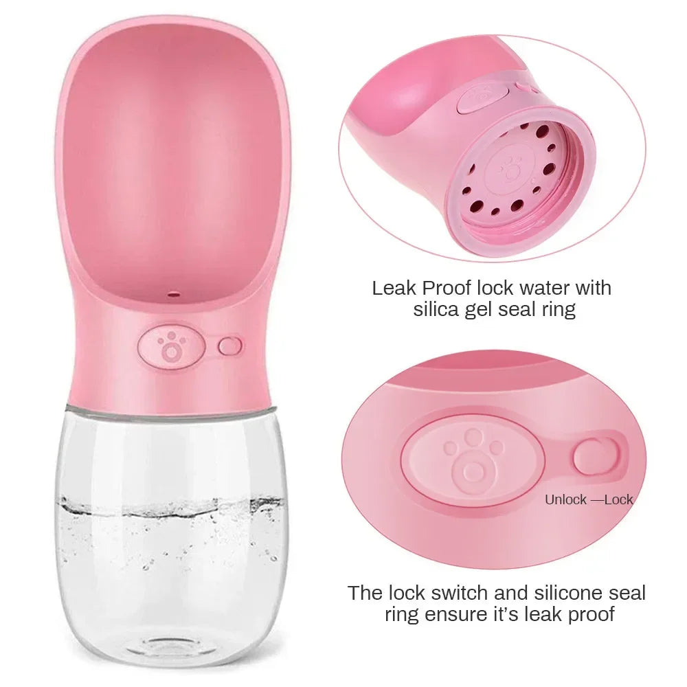 350ml/550ml Tragbare Hundewasserflasche mit Schüssel – Ideal für Outdoor-Spaziergänge, Reisen und für Haustiere, einschließlich Katzen, Wasserflasche für Hunde und Welpen