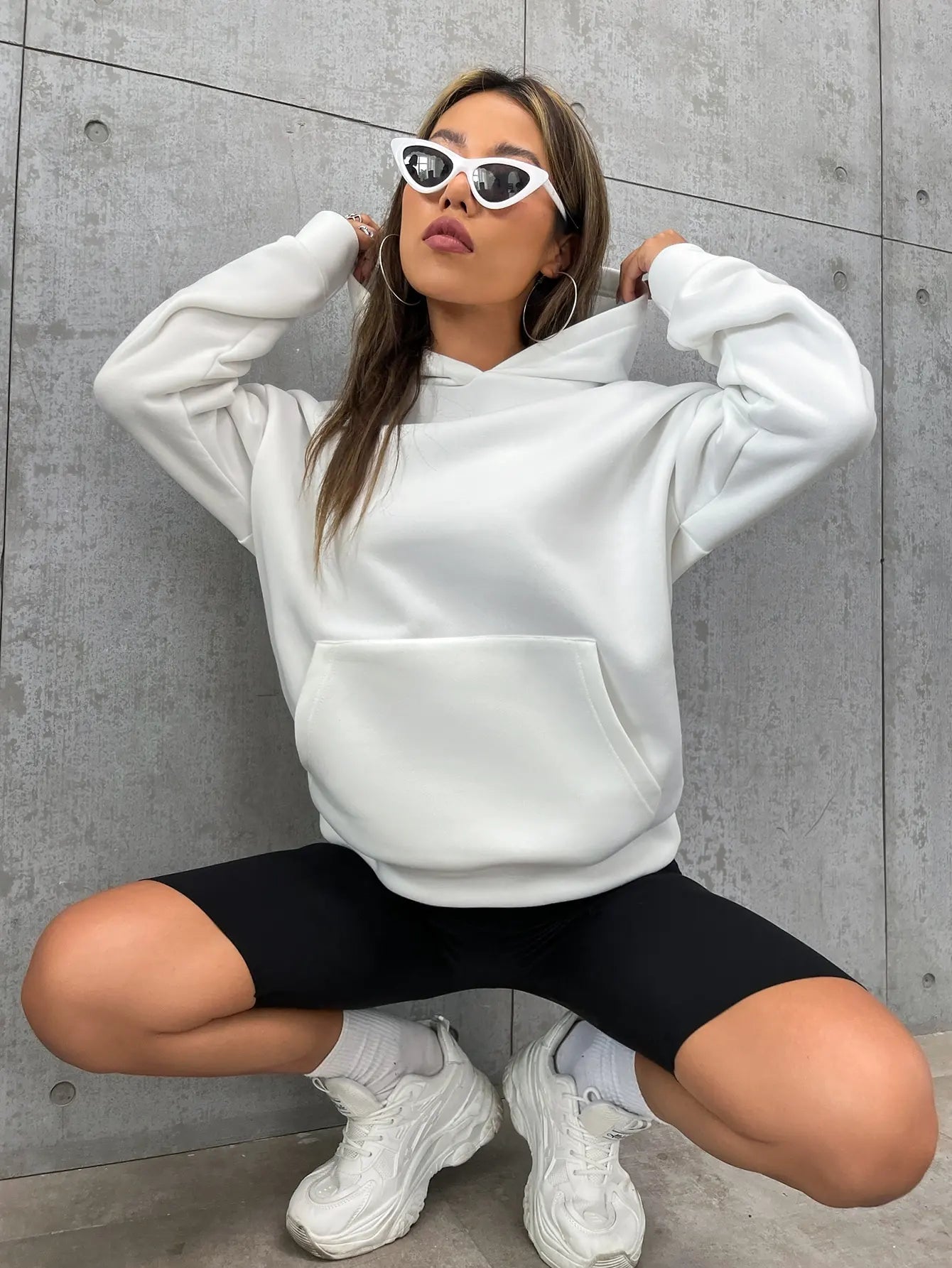 Warmer und bequemer Damen-Hoodie – Schöner Schriftzug "Everything will be okay", modisch und baggy