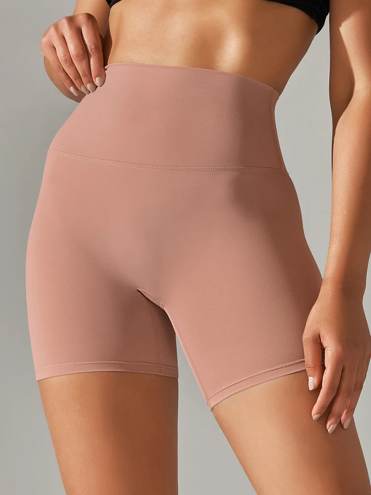 Hochwertige Sportshorts für Frauen – Squat-Proof, Hoher Bund, Atmungsaktiv, Schnell Trocknend, Perfekt für Yoga, Fitness und Radfahren