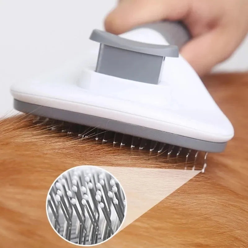 Effektive Fellpflegebürste für Hunde und Katzen: Selbstreinigender Pet Hair Remover und Entwirrungsbürste – Hochwertige Grooming-Werkzeuge für die beste Pflege Ihrer Haustiere