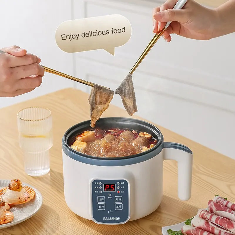 Multifunktionaler Elektrischer Reiskocher 220V - Antihaft Smart Reiskocher mit Einzelschicht/Zweischicht, Perfekt für Zuhause