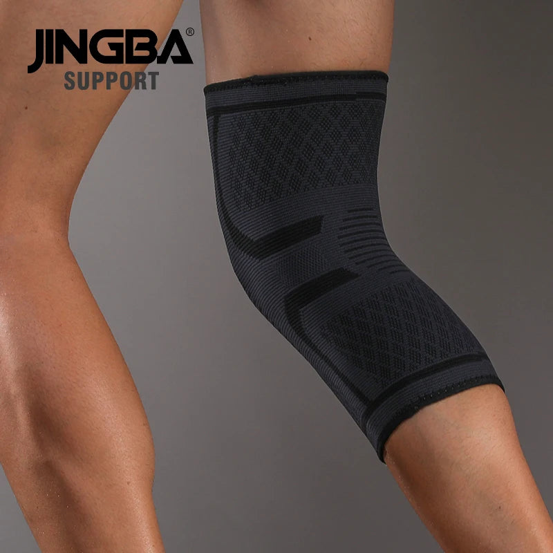 1 Stück Elastische, Atmungsaktive Kompressions-Kniebandage für Basketball, Laufen und Radfahren – Effektive Unterstützung für aktive Sportler