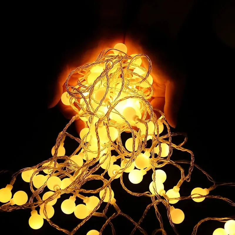 10 m LED-Globus-Lichterkette – USB/Batterie, Mini Fairy Lights, Für Innen- & Außenbereich wie Garten, Zelt & Party