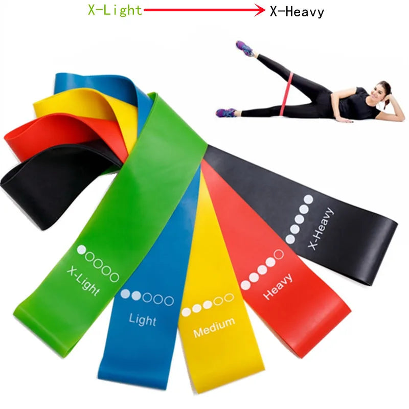 5er-Set Yoga-Widerstandsbänder – Elastische Fitnessbänder für Muskelaufbau, Pilates, und Krafttraining | Widerstandsbänder Expander Fitness Equipment