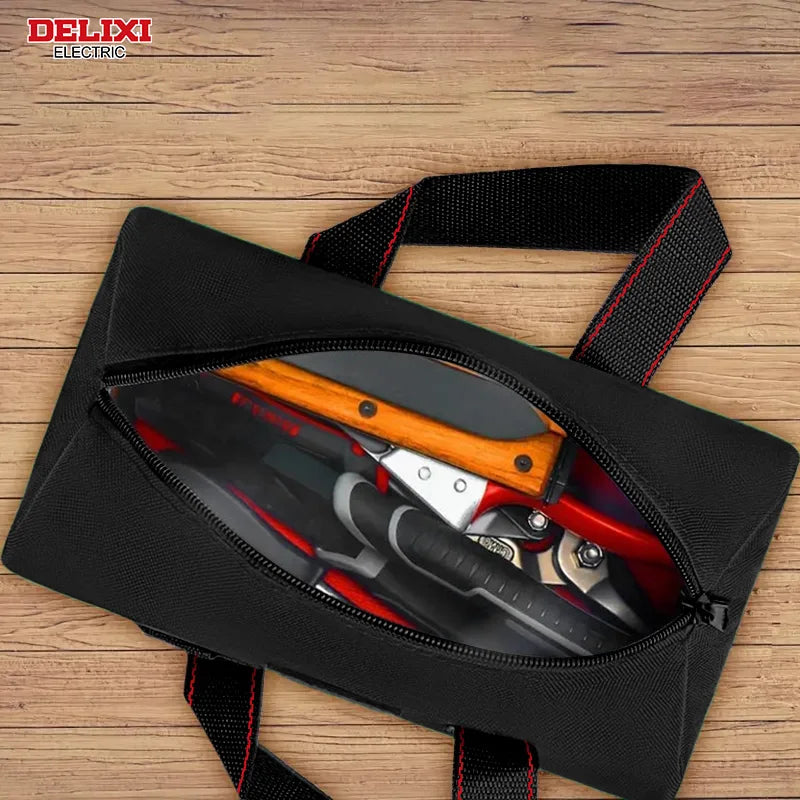 DELIXI Werkzeugtasche – Robuste Oxford-Stoff Tasche für Elektriker & Schreiner, tragbar, langlebig, perfekt für Reparatur, Heimwerker & Handwerk