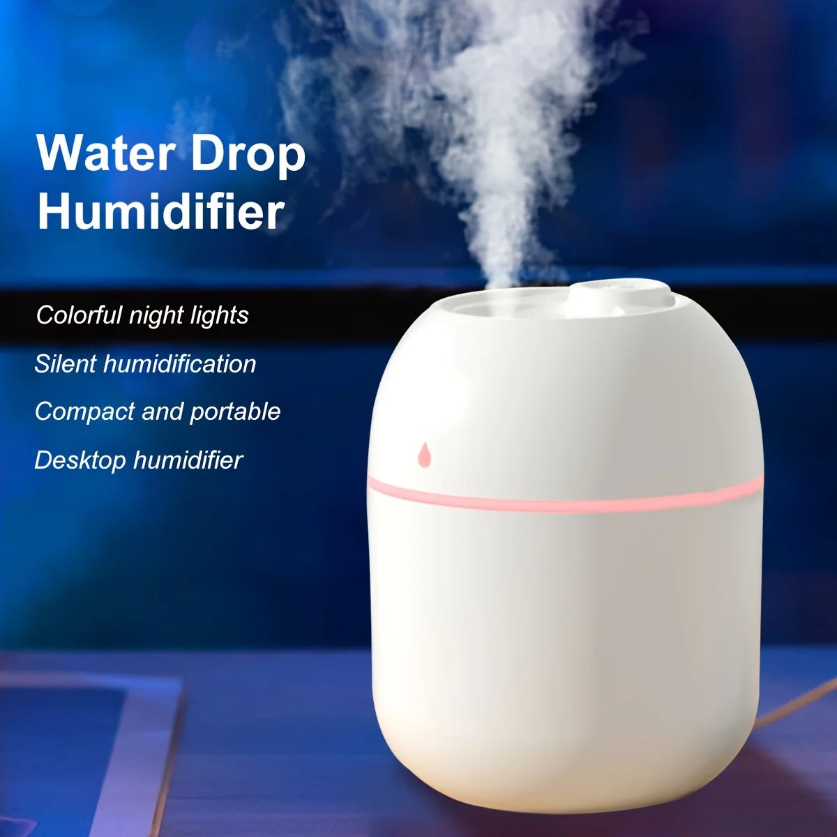 220ml Mini Sprühnebel Luftbefeuchter - Tragbarer Aroma-Diffusor für ätherische Öle, USB-Anschluss, ideal für Auto und Zuhause