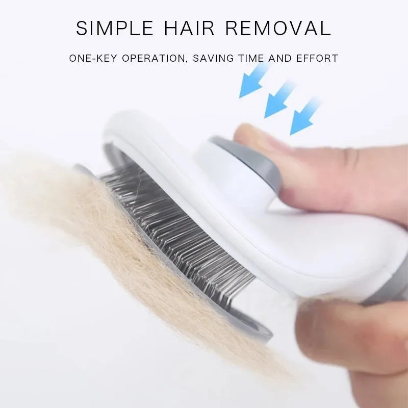 Effektive Fellpflegebürste für Hunde und Katzen: Selbstreinigender Pet Hair Remover und Entwirrungsbürste – Hochwertige Grooming-Werkzeuge für die beste Pflege Ihrer Haustiere