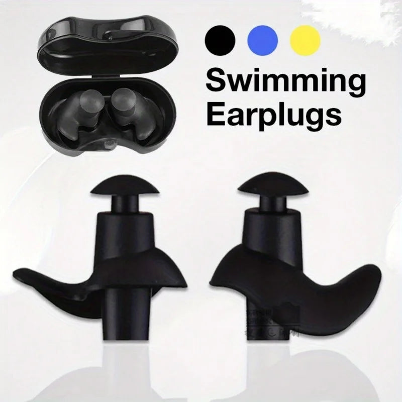 2PCS Ohrstöpsel aus Silikon – Perfekt für Schwimmen, Tauchen, Surfen, Duschen und andere Wasseraktivitäten