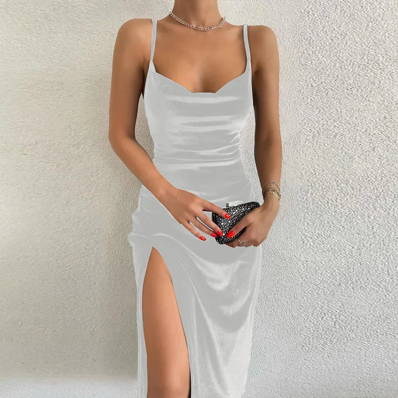 Leichtes und Elegantes Split Strap Kleid – Perfekt für die Frühjahr/Sommer Saison