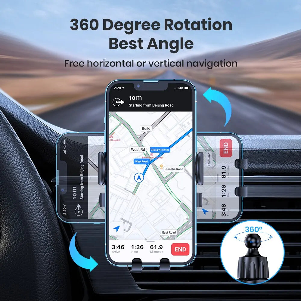 Universelle Auto-Handyhalterung – 2023 mit Stabilem Hakenclip, Perfekt für iPhone & Samsung