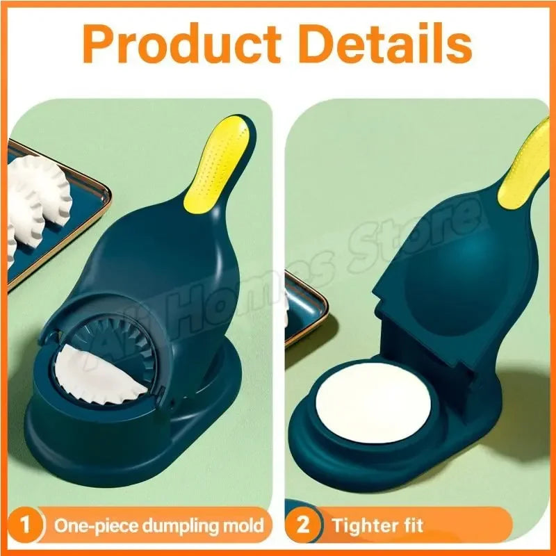 2-in-1 Empanadas- und Dumplings Maker - Küchenwerkzeug mit Teigpresse für Ravioli und mehr