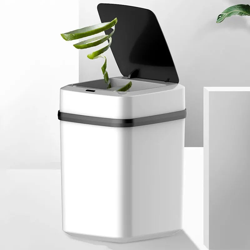 Intelligenter 13L Abfalleimer – Touch-gesteuerter Mülleimer für Küche und Bad, Hygienisch und Platzsparend