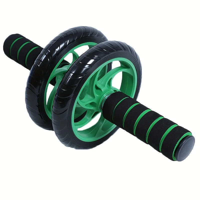 Bauchroller mit Doppelrollen – Fitnessgerät für effektives Bauchtraining, Geräuscharmer Roller für Männer und Frauen, Ideal zur Fettverbrennung