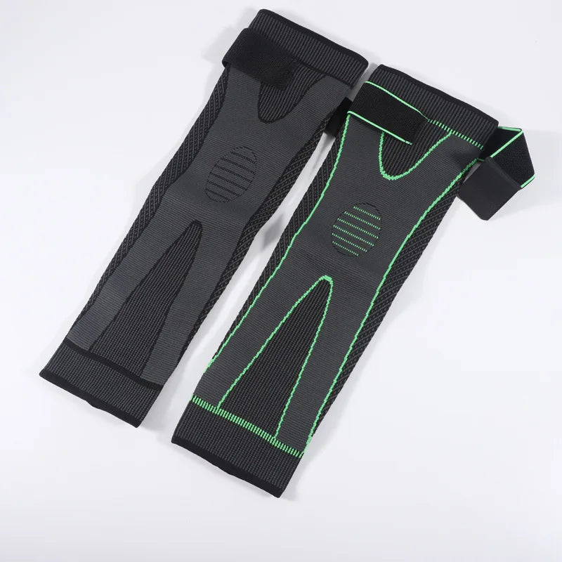1 Stück Kompressions-Kniebandage – Verlängerte Streifen Sport-Sleeve für Arthritis und Gelenkenschmerzen, Elastischer Knie-Schutz