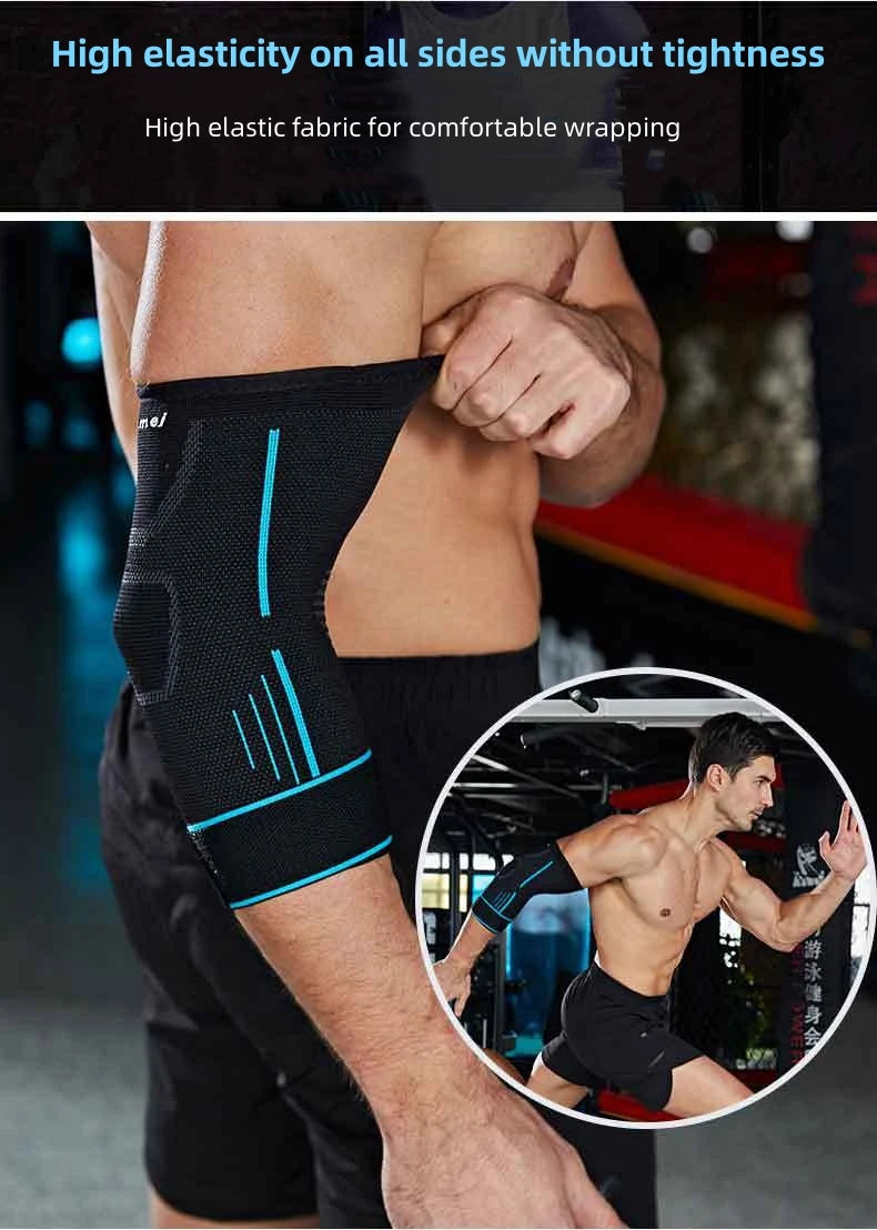 1 Stück Fitness Bandage für das Ellbogengelenk – Kompressionsstütze für Tennisellenbogen und Tendonitis zur Schmerzlinderung und Gelenkunterstützung