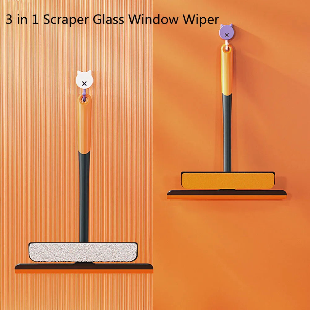 Multifunktionaler Duschabzieher mit Wandaufhängung – Glasreiniger und Wasserabzieher für Badezimmer, Fenster und Spiegel, Ideal zur streifenfreien Reinigung von Glasflächen